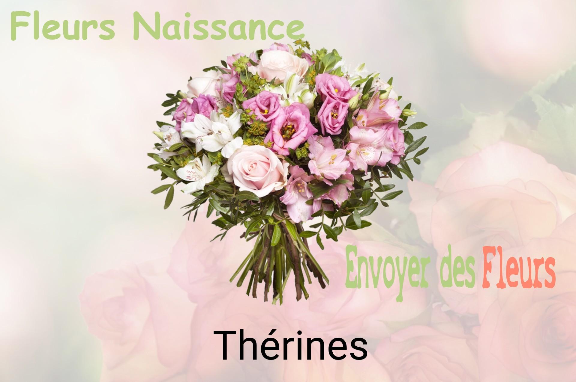 Bouquet de fleurs de naissance livré à Thérines